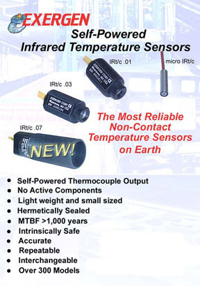 Non Contact, Temperature Sensors, IRt/c, Exergen